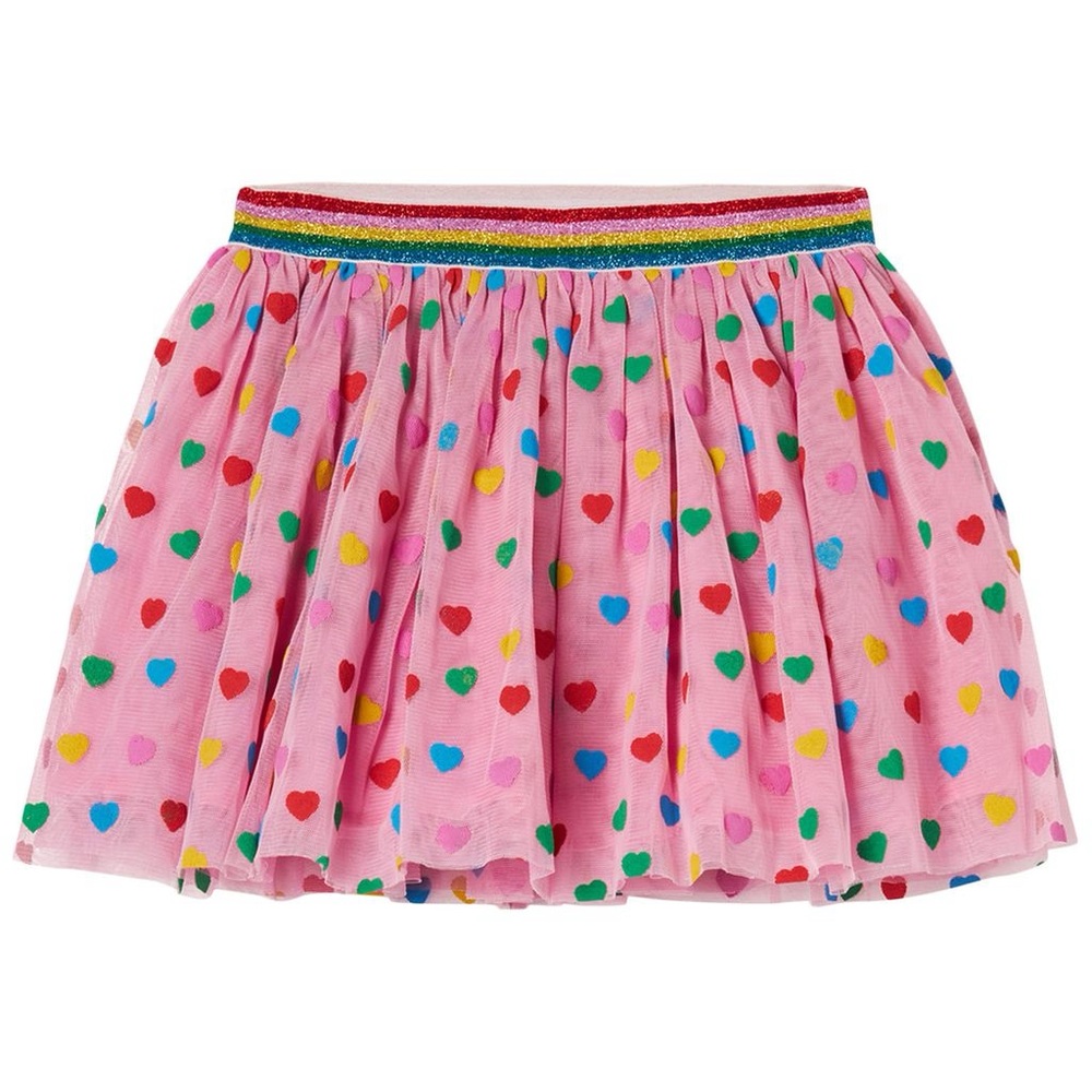 Stella McCartney Colorful Heart Print Skirt